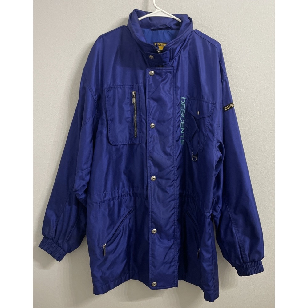 90'S VINTAGE MEN'S BLUE DESCENTE SKI JACKET‎ XL